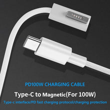 Load image into Gallery viewer, 100W 5 Pin MagSafe 1 (L-shaped) to USB-C / Type-C PD Charging Cable, Cable Length: 1.8m