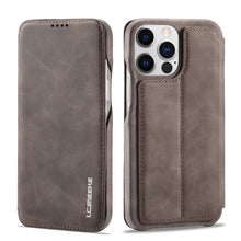 Load image into Gallery viewer, LC.IMEEKE Hon Ancient Series Flip Leather Phone Case, For iPhone 14, For iPhone 14 Plus, For iPhone 14 Pro, For iPhone 14 Pro Max