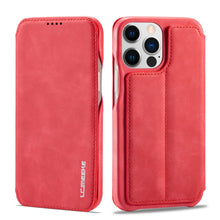 Load image into Gallery viewer, LC.IMEEKE Hon Ancient Series Flip Leather Phone Case, For iPhone 14, For iPhone 14 Plus, For iPhone 14 Pro, For iPhone 14 Pro Max
