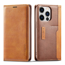 Load image into Gallery viewer, LC.IMEEKE LC-001 Color Matching Frosted Leather Phone Case, For iPhone 14 Pro Max