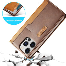 Load image into Gallery viewer, LC.IMEEKE LC-001 Color Matching Frosted Leather Phone Case, For iPhone 14 Pro Max
