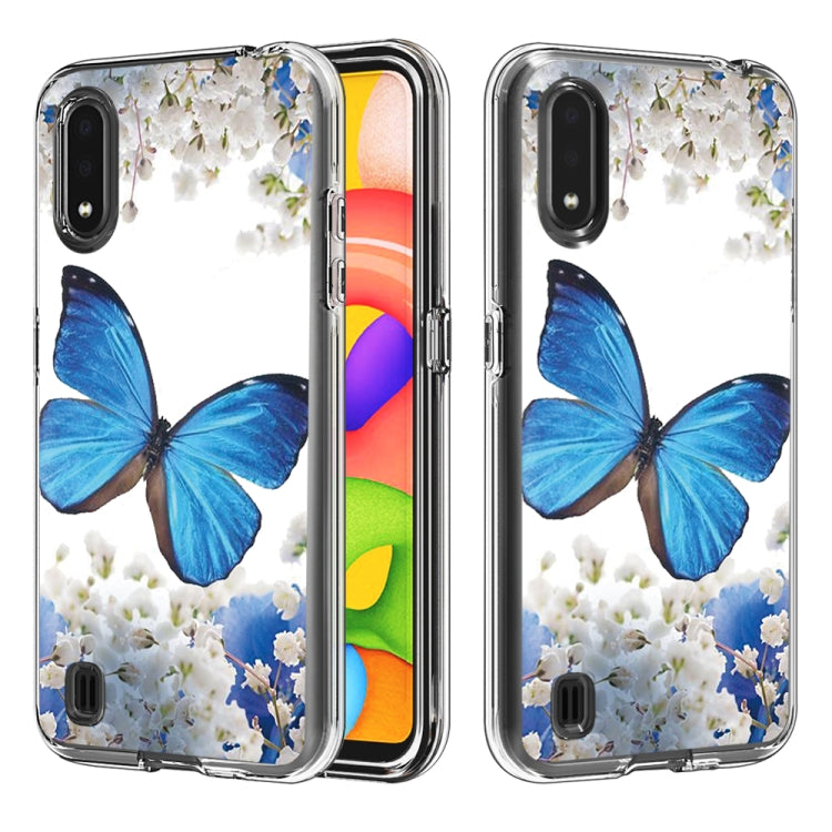 2 In 1 PC + TPU Card Pattern Transparent Protective Case