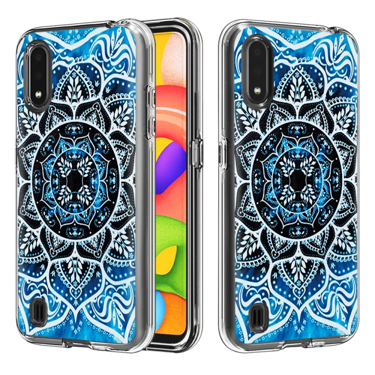 2 In 1 PC + TPU Card Pattern Transparent Protective Case