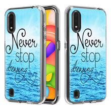 Load image into Gallery viewer, 2 In 1 PC + TPU Card Pattern Transparent Protective Case