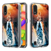 Load image into Gallery viewer, 2 In 1 PC + TPU Card Pattern Transparent Protective Case, For Galaxy A01, For Galaxy A21, For Galaxy S20, For Galaxy S20+