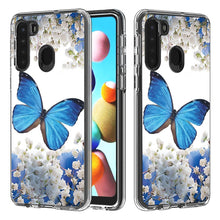 Load image into Gallery viewer, 2 In 1 PC + TPU Card Pattern Transparent Protective Case, For Galaxy A01, For Galaxy A21, For Galaxy S20, For Galaxy S20+
