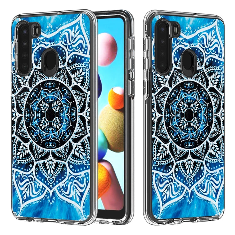 2 In 1 PC + TPU Card Pattern Transparent Protective Case