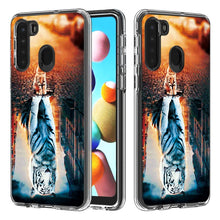 Load image into Gallery viewer, 2 In 1 PC + TPU Card Pattern Transparent Protective Case, For Galaxy A01, For Galaxy A21, For Galaxy S20, For Galaxy S20+