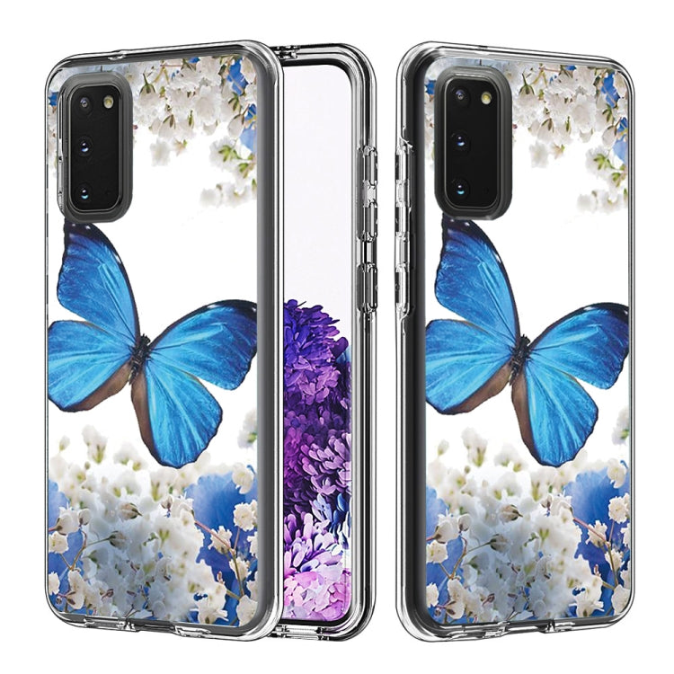 2 In 1 PC + TPU Card Pattern Transparent Protective Case
