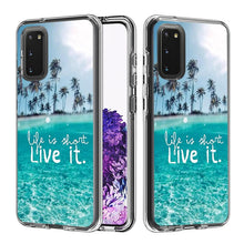 Load image into Gallery viewer, 2 In 1 PC + TPU Card Pattern Transparent Protective Case