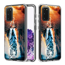 Load image into Gallery viewer, 2 In 1 PC + TPU Card Pattern Transparent Protective Case