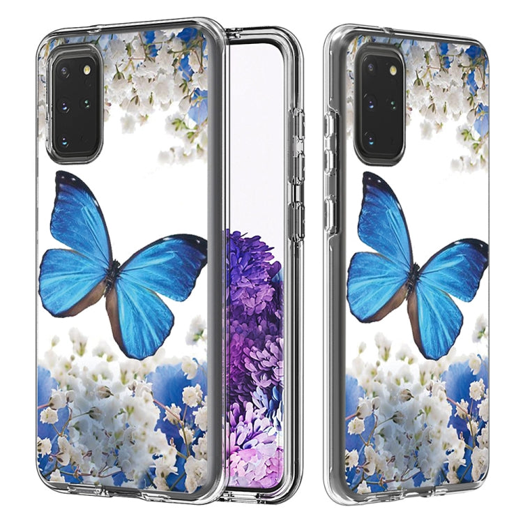2 In 1 PC + TPU Card Pattern Transparent Protective Case