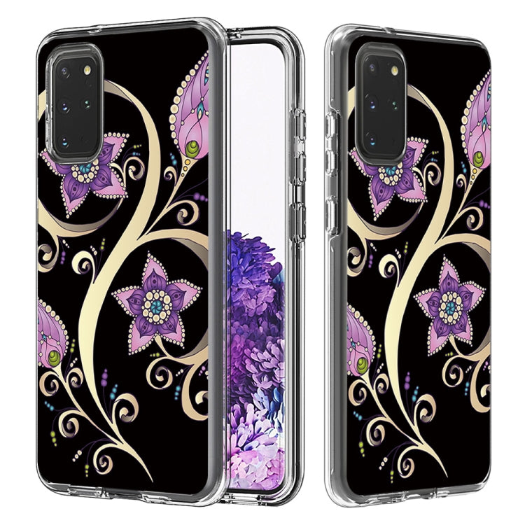 2 In 1 PC + TPU Card Pattern Transparent Protective Case