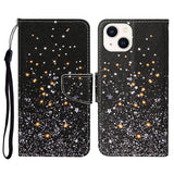 3D Colored Drawing Flip Leather Phone Case, For iPhone 14, For iPhone 14 Plus