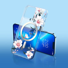 Load image into Gallery viewer, Flower Frosted MagSafe Phone Case, For iPhone 14, For iPhone 14 Plus, For iPhone 14 Pro, For iPhone 14 Pro Max