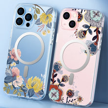 Load image into Gallery viewer, Flower Frosted MagSafe Phone Case, For iPhone 14, For iPhone 14 Plus, For iPhone 14 Pro, For iPhone 14 Pro Max