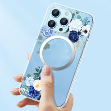 Load image into Gallery viewer, Flower Frosted MagSafe Phone Case, For iPhone 14, For iPhone 14 Plus, For iPhone 14 Pro, For iPhone 14 Pro Max