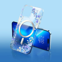 Load image into Gallery viewer, Flower Frosted MagSafe Phone Case, For iPhone 14, For iPhone 14 Plus, For iPhone 14 Pro, For iPhone 14 Pro Max