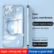 Load image into Gallery viewer, Lens Protector MagSafe Electroplated Phone Case, For iPhone 14 Pro, For iPhone 14 Plus, For iPhone 14, For iPhone 14 Pro Max