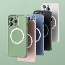 Load image into Gallery viewer, Frosted MagSafe Magnetic Phone Case with Lens Film, For iPhone 14, For iPhone 14 Pro Max