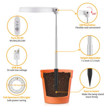 Load image into Gallery viewer, 10W 48 LEDs Succulent Plant Grow Fill Light, Angel Ring, Bee, Round Tube