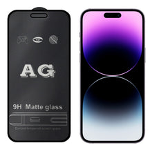 Load image into Gallery viewer, AG Matte Frosted Full Cover Tempered Glass Film, For iPhone 14 Pro (1 PC), For iPhone 14 Pro Max (1 PC)