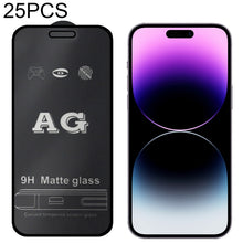 Load image into Gallery viewer, 25 PCS AG Matte Frosted Full Cover Tempered Glass Film, For iPhone 14 Pro (25 PCS), For iPhone 14 Pro Max (25 PCS)