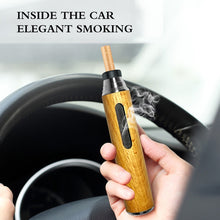 Load image into Gallery viewer, Car Ashtray Portable Lazy Cigarette Holder, Timber Log