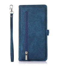 Load image into Gallery viewer, Zipper Card Slot Buckle Wallet Leather Phone Case, For iPhone 14 Pro Max, For iPhone 14 Pro, For iPhone 14 Plus, For iPhone 14