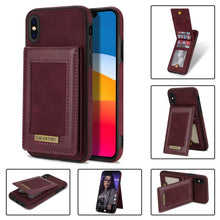 Load image into Gallery viewer, N.BEKUS Vertical Flip Card Slot RFID Phone Case, For iPhone XS Max, For iPhone XS / X