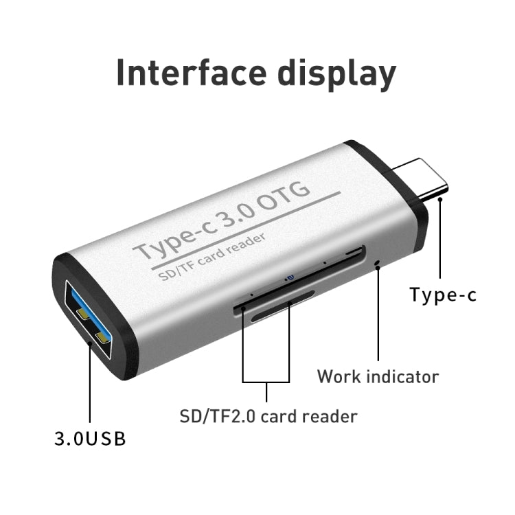 ADS-103 USB 3.0 Female Multifunctional OTG Card Reader, ADS-103