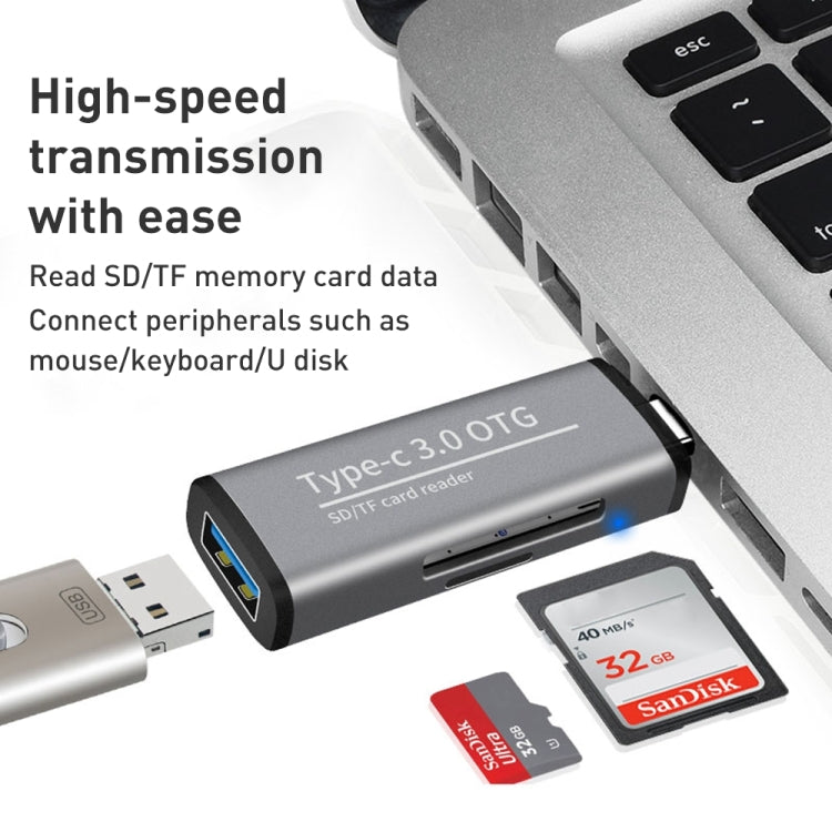ADS-103 USB 3.0 Female Multifunctional OTG Card Reader, ADS-103