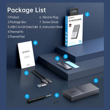 Load image into Gallery viewer, ORICO M.2 NGFF SATA SSD Enclosure