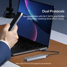 Load image into Gallery viewer, ORICO 10Gbps USB3.2 Gen2 Type-C M.2 NVMe/NGFF(SATA) Dual Protocol SSD Enclosure