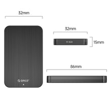 Load image into Gallery viewer, ORICO HM25C3 2.5 inch USB3.1 Gen1 Type-C Hard Drive Enclosure, EU Plug, US Plug, UK Plug, AU Plug