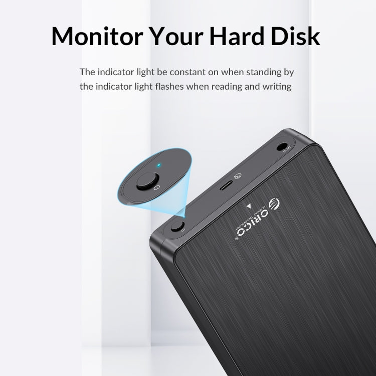 ORICO HM35C3 3.5 inch USB3.1 Gen1 Type-C Hard Drive Enclosure, EU Plug, US Plug, UK Plug, AU Plug