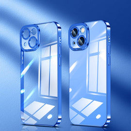 Crystal Plated High Transparency Phone Case, For iPhone 14, For iPhone 14 Plus, For iPhone 14 Pro, For iPhone 14 Pro Max