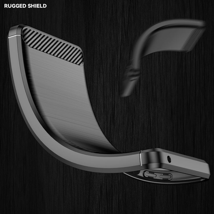 Brushed Texture Carbon Fiber TPU Case, For Xiaomi Redmi 10 / 10 Prime