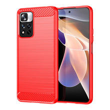 Load image into Gallery viewer, Brushed Texture Carbon Fiber TPU Case, For Xiaomi Redmi Note 11 Pro / Note 11 Pro+