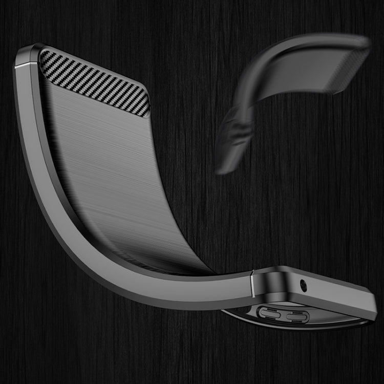 Brushed Texture Carbon Fiber TPU Case, For Xiaomi Redmi K40S
