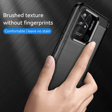 Load image into Gallery viewer, Brushed Texture Carbon Fiber TPU Case, For Xiaomi Redmi 10 Power