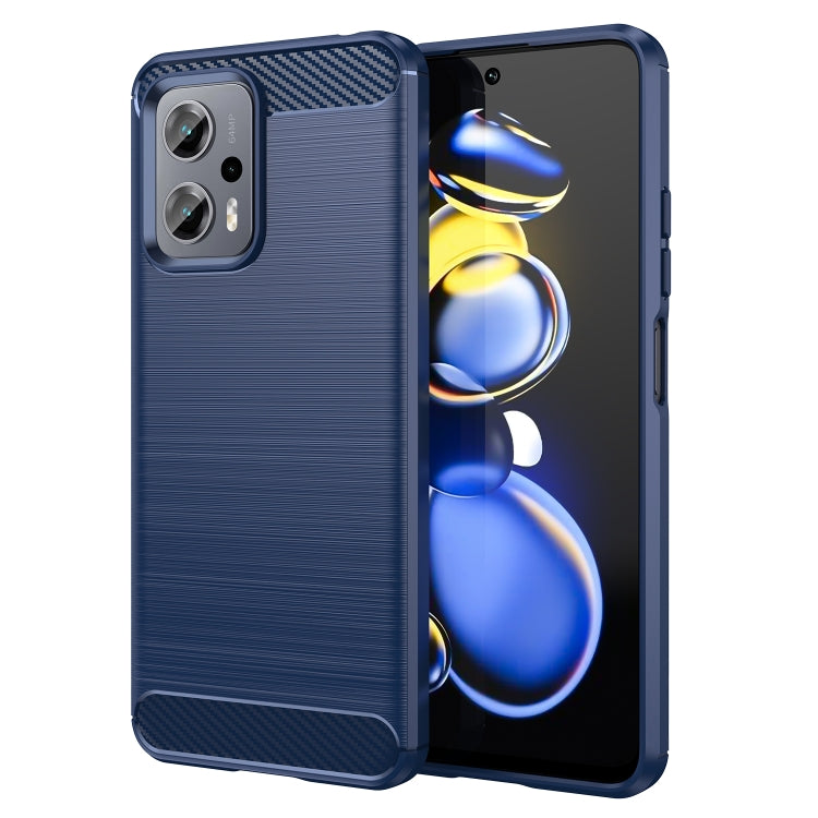 Brushed Texture Carbon Fiber TPU Case, For Xiaomi Redmi Note 11E, For Xiaomi Redmi Note11T Pro 5G, For Xiaomi Redmi Note11T Pro+ 5G