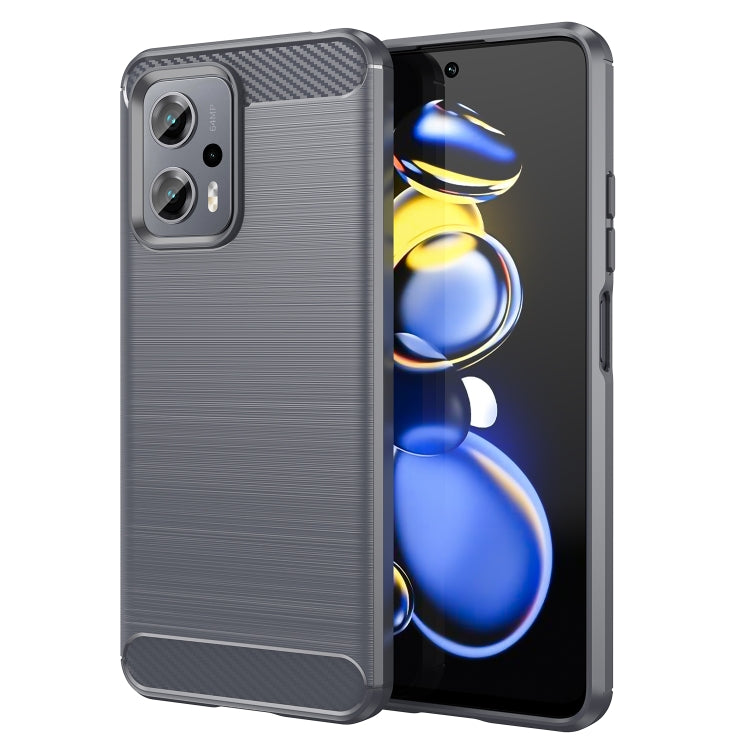 Brushed Texture Carbon Fiber TPU Case, For Xiaomi Redmi Note 11E, For Xiaomi Redmi Note11T Pro 5G, For Xiaomi Redmi Note11T Pro+ 5G