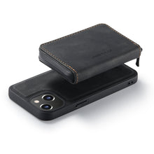 Load image into Gallery viewer, JEEHOOD Magnetic Zipper Wallet Leather Phone Case, For iPhone 14, For iPhone 14 Plus, For iPhone 14 Pro, For iPhone 14 Pro Max