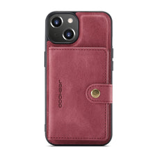 Load image into Gallery viewer, JEEHOOD Retro Magnetic Detachable Leather Phone Case, For iPhone 14, For iPhone 14 Plus, For iPhone 14 Pro, For iPhone 14 Pro Max