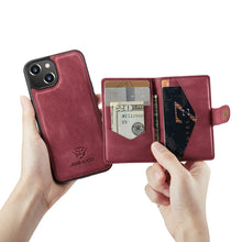 Load image into Gallery viewer, JEEHOOD Retro Magnetic Detachable Leather Phone Case, For iPhone 14, For iPhone 14 Plus, For iPhone 14 Pro, For iPhone 14 Pro Max