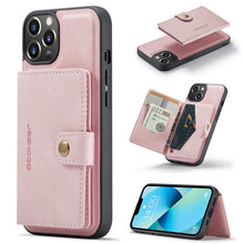 Load image into Gallery viewer, JEEHOOD Retro Magnetic Detachable Leather Phone Case, For iPhone 14, For iPhone 14 Plus, For iPhone 14 Pro, For iPhone 14 Pro Max
