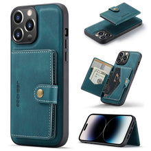 Load image into Gallery viewer, JEEHOOD Retro Magnetic Detachable Leather Phone Case, For iPhone 14, For iPhone 14 Plus, For iPhone 14 Pro, For iPhone 14 Pro Max