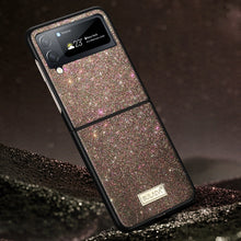 Load image into Gallery viewer, SULADA Shockproof TPU + Handmade Leather Phone Case, For Samsung Galaxy Z Flip4, For Samsung Galaxy Z Flip5