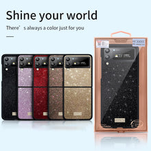 Load image into Gallery viewer, SULADA Shockproof TPU + Handmade Leather Phone Case, For Samsung Galaxy Z Flip4, For Samsung Galaxy Z Flip5